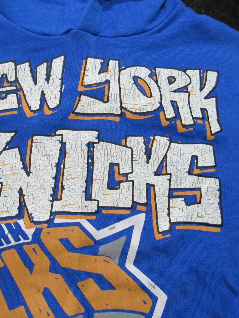 NBA-branded New York Knicks Cotton-On Kid Size 8 Sleeveless Hoodie Pullover Vest - Picture 4 of 16